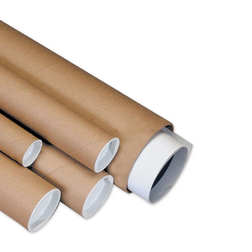 Heavy-duty Kraft Mailing Tubes, 3" X 30", Brown, 24-carton