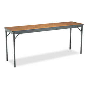 ESBRKCL1872WA - Special Size Folding Table, Rectangular, 72w X 18d X 30h, Walnut-black
