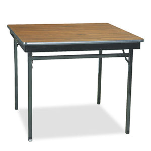 ESBRKCL36WA - Special Size Folding Table, Square, 36w X 36d X 30h, Walnut-black