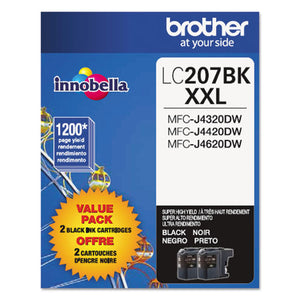 Lc2072pks Innobella™ Super High-yield Ink, 1,200 Page-yield, Black, 2-pack