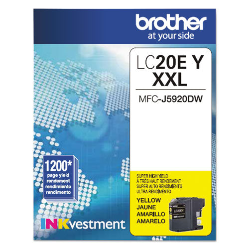 Lc20ey Inkvestment Super High-yield Ink, 1,200 Page-yield, Yellow