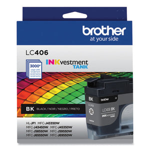Lc406bks Inkvestment Ink, 3,000 Page-yield, Black