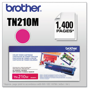 Tn210m Toner, 1,400 Page-yield, Magenta