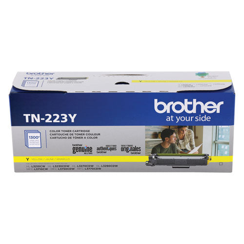 Tn223y Toner, 1,300 Page-yield, Yellow