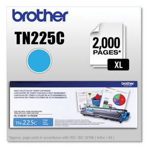 Tn225c High-yield Toner, 2,200 Page-yield, Cyan