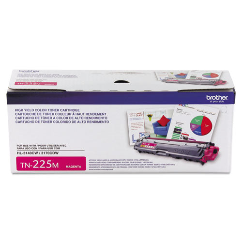 Tn225m High-yield Toner, 2,200 Page-yield, Magenta