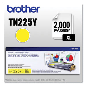 Tn225y High-yield Toner, 2,200 Page-yield, Yellow