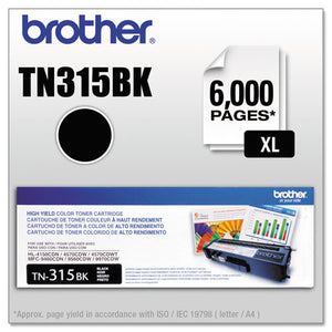 Tn315bk High-yield Toner, 6,000 Page-yield, Black