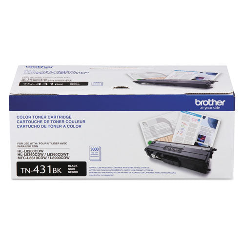 Tn431bk Toner, 3,000 Page-yield, Black