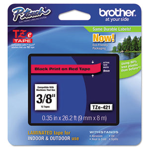 Label,3-8" Blk-red