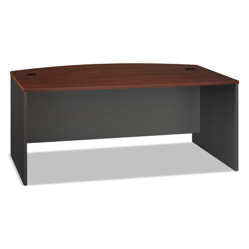 ESBSHWC24446 - Series C Collection 72w Bow Front Desk Shell, Hansen Cherry