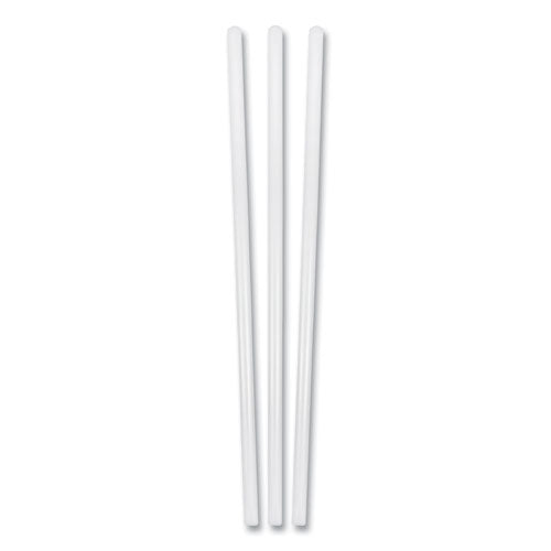 Jumbo Plastic Straw, 7.75", Clear, 500-box, 24 Boxes-carton