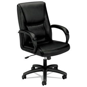 ESBSXVL161SB11 - Vl161 Series Executive Mid-Back Chair, Black Leather