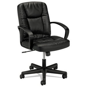 ESBSXVL171SB11 - Vl171 Series Executive Mid-Back Chair, Black Leather