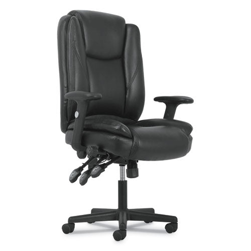 ESBSXVST331 - HIGH-BACK EXECUTIVE CHAIR, BLACK LEATHER