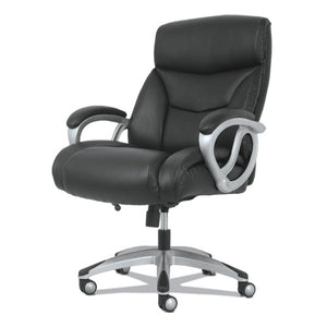 3-forty-one Big And Tall Chair, Supports Up To 400 Lbs., Black Seat-black Back, Aluminum Base