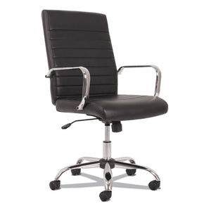 5-eleven Mid-back Executive Chair, Supports Up To 250 Lbs., Black Seat-black Back, Aluminum Base