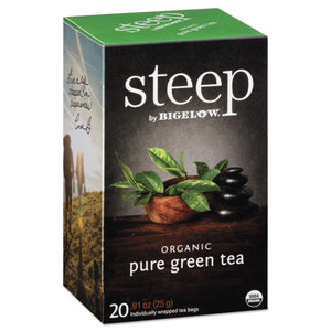 ESBTC17703 - Steep Tea, Pure Green, 0.91 Oz Tea Bag, 20-box
