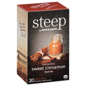 ESBTC17712 - Steep Tea, Sweet Cinnamon Black Tea, 1.6 Oz Tea Bag, 20-box