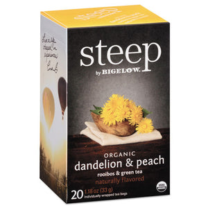 ESBTC17715 - Steep Tea, Dandelion & Peach, 1.18 Oz Tea Bag, 20-box