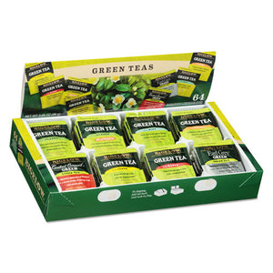 ESBTC30568 - Green Tea Assortment, Individually Wrapped, Eight Flavors, 64 Tea Bags-box