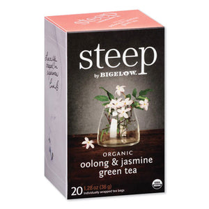 Steep Tea, Oolong And Jasmine Green, 0.06 Oz Tea Bag, 20-box