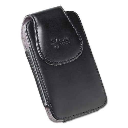 Horizontal Pouch For Belt, Leather, Black