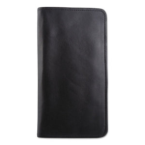 ESBUGTAC1404BK - Passport-document Holder, Black, Leather, 4 3-4 X 9