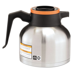 ESBUNTHERMORN - 1.9 Liter Thermal Carafe, Stainless Steel- Black And Orange (decaf)