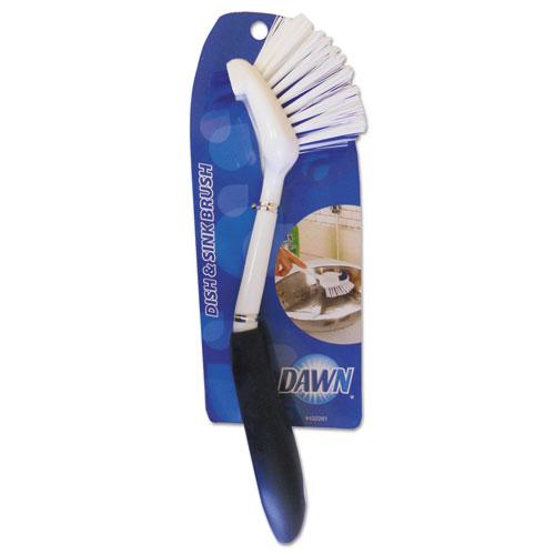 ESBUT235083 - DISH & SINK BRUSH, PLASTIC, 8" HANDLE, 1 1-2" BRISTLES, BLUE, 3-PACK