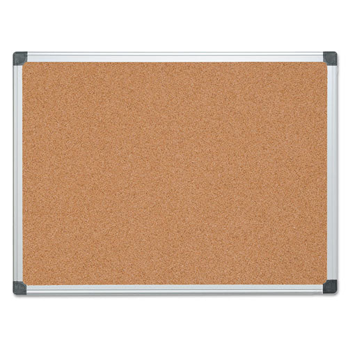 ESBVCCA051170 - Value Cork Bulletin Board With Aluminum Frame, 36 X 48, Natural