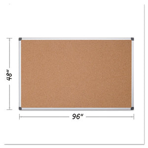 ESBVCCA211170 - Value Cork Bulletin Board With Aluminum Frame, 48 X 96, Natural
