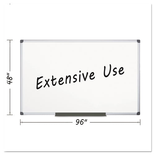 ESBVCCR1501170MV - Porcelain Value Dry Erase Board, 48 X 96, White, Aluminum Frame
