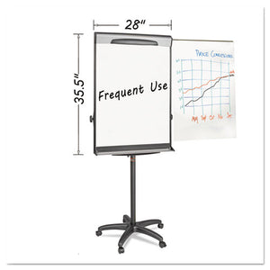 ESBVCEA48062119 - Tripod Extension Bar Magnetic Dry-Erase Easel, 69" To 78" High, Black-silver