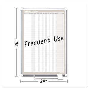 ESBVCGA02109830 - In-Out Magnetic Dry Erase Board, 24x36, Silver Frame