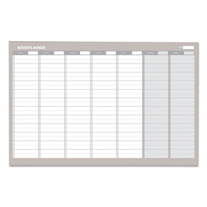 ESBVCGA0396830 - Weekly Planner, 36x24, Aluminum Frame