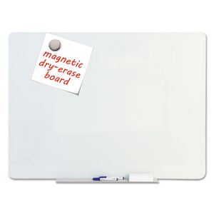 ESBVCGL080101 - Magnetic Glass Dry Erase Board, Opaque White, 48 X 36