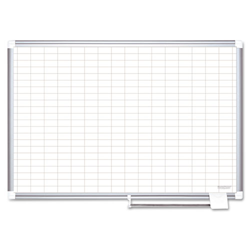 ESBVCMA0592830 - Grid Planning Board, 1 X 2 Grid, 48 X 36, White-silver