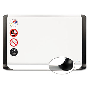 ESBVCMVI050401 - Porcelain Magnetic Dry Erase Board, 29.5 X 48, White-silver