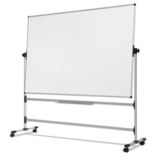 ESBVCRQR0521 - Earth Silver Easy Clean Revolver Dry Erase Board,48x70, White, Steel Frame