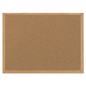 ESBVCSF152001239 - Value Cork Bulletin Board With Oak Frame, 36 X 48, Natural