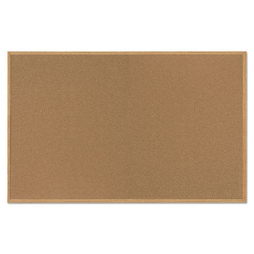 ESBVCSF352001239 - Value Cork Bulletin Board With Oak Frame, 48 X 72, Natural