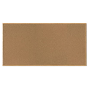 ESBVCSF362001233 - Value Cork Bulletin Board With Oak Frame, 48 X 96, Natural
