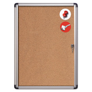 ESBVCVT630101690 - Slim-Line Enclosed Cork Bulletin Board, 28 X 38, Aluminum Case