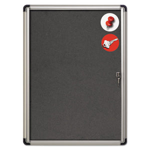 ESBVCVT630103690 - Slim-Line Enclosed Fabric Bulletin Board, 28 X 38, Aluminum Case