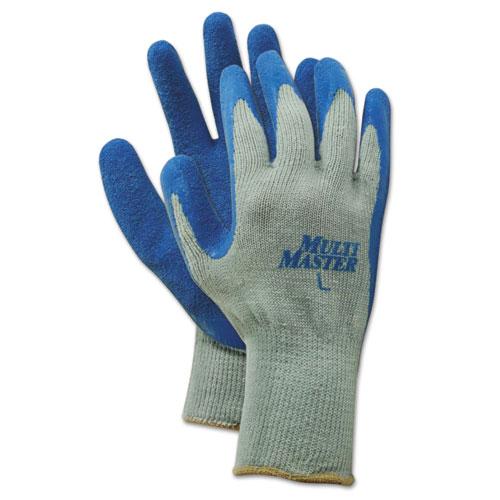 ESBWK00027L - Rubber Palm Gloves, Gray-blue, Large, 1 Dozen