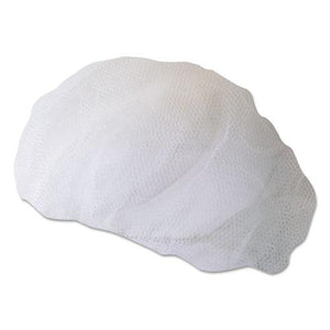 ESBWK00030 - Disposable Hairnets, Nylon, Large, White, 100-pack