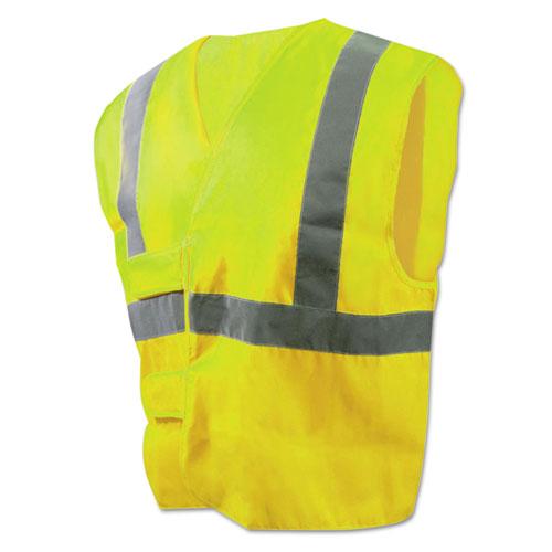 ESBWK00036 - Class 2 Safety Vests, Lime Green-silver, Standard