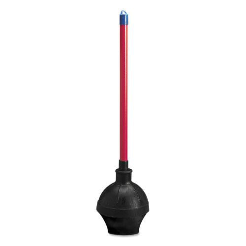 ESBWK09201EA - Toilet Plunger, 18" Plastic Handle W- 5 5-8" Dia Bowl, Red-black