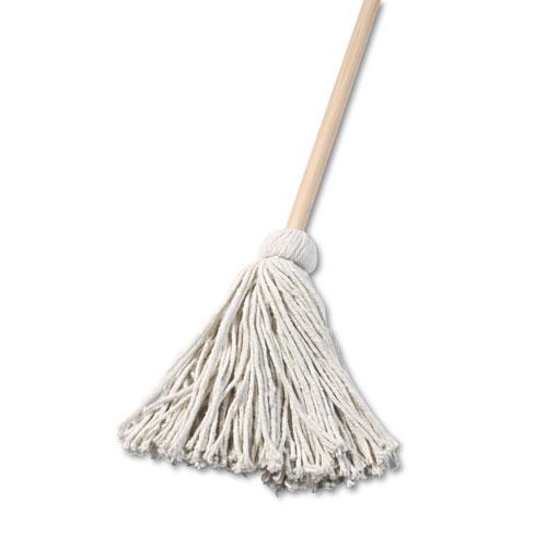 ESBWK116C - Deck Mop, 48" Wooden Handle, 16oz Cotton Fiber Head